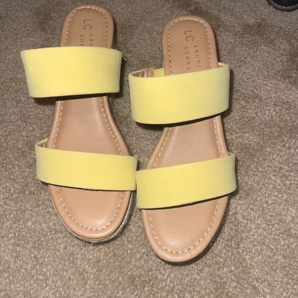 LAUREN CONRAD Espadrille Wedge Shoes size 6.5 - Picture 5 of 13